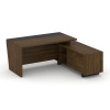 Corner Стол руководителя с тумбой COR.SRT-18 (R) Орех Лоренцо/Графит/Металл Графит 1800*1800*750 Corner Стол руководителя с тумбой COR.SRT-18 (R) Орех Лоренцо/Графит/Металл Графит 1800*1800*750
