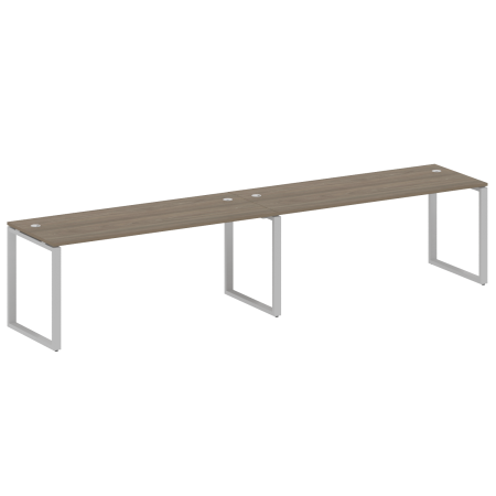 Metal System Рабочая станция на 2 места на О-образном м/к БО.СМ-2.5 Вяз Благородный/Металл Серый 3600*720*750 Metal System Рабочая станция на 2 места на О-образном м/к БО.СМ-2.5 Вяз Благородный/Металл Серый 3600*720*750