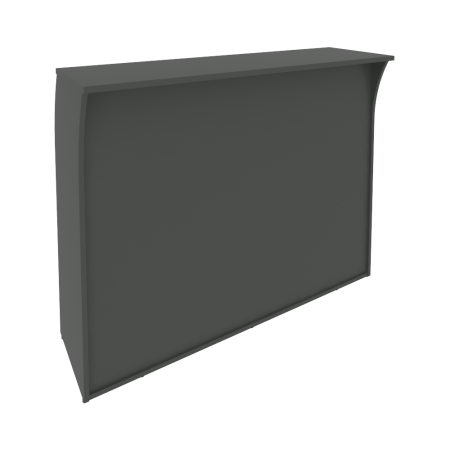 Riva Стойка ресепшн А.РС-3 Антрацит 1444*506*1150