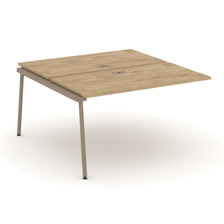 Estetica Двойной наборный элемент рабочей станциии ES.2.NRS-3-LK Тиквуд Светлый/Металл Латте 1380*1500*750 Estetica Двойной наборный элемент рабочей станциии ES.2.NRS-3-LK Тиквуд Светлый/Металл Латте 1380*1500*750