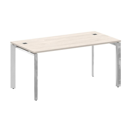 Onix Direct Lux Стол руководителя П-обр. м/к M-O.MP-SRR-4.8 Денвер Светлый/Нержавеющая Сталь/Хром 1580*800*750 Onix Direct Lux Стол руководителя П-обр. м/к M-O.MP-SRR-4.8 Денвер Светлый/Нержавеющая Сталь/Хром 1580*800*750