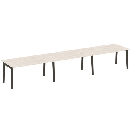 Onix Wood Стол переговорный (3 столешницы) OW.PRG-3.4 Денвер Светлый/Дуб Темный/Металл Антрацит 4740*980*750