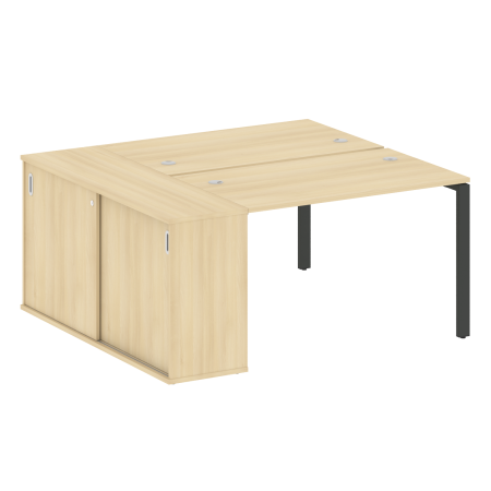 Metal System Рабочая станция с шкафом-купе на П-образном м/к БП.РС-СШК-1.2 Т Акация Лорка/Металл Антрацит 1610*1475*750 Metal System Рабочая станция с шкафом-купе на П-образном м/к БП.РС-СШК-1.2 Т Акация Лорка/Металл Антрацит 1610*1475*750