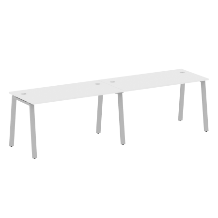 Metal System Рабочая станция на 2 места на А-образном м/к БА.СМ-2.3 Белый/Металл Серый 2800*720*750 Metal System Рабочая станция на 2 места на А-образном м/к БА.СМ-2.3 Белый/Металл Серый 2800*720*750