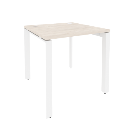 Onix Стол рабочий на П-образном м/к O.MP-SP-0.8 Денвер Светлый/Металл Белый 780*800*750 Onix Стол рабочий на П-образном м/к O.MP-SP-0.8 Денвер Светлый/Металл Белый 780*800*750