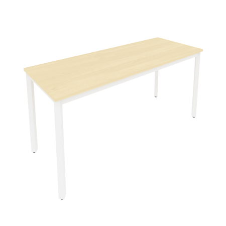 Slim Стол письменный на металлокаркасе С.СП-6.1 Клен/Металл Белый 1580*600*750 Slim Стол письменный на металлокаркасе С.СП-6.1 Клен/Металл Белый 1580*600*750