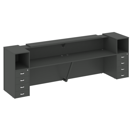 Onix Ресепшн O.R-K-12 Антрацит 3624*766*1187 Onix Ресепшн O.R-K-12 Антрацит 3624*766*1187