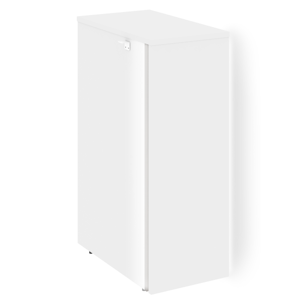 Onix Тумба с подсветкой 4 ящика проходная, средняя O.R-TV-4.S Дуб Мали/Белый Бриллиант 436*767*1185