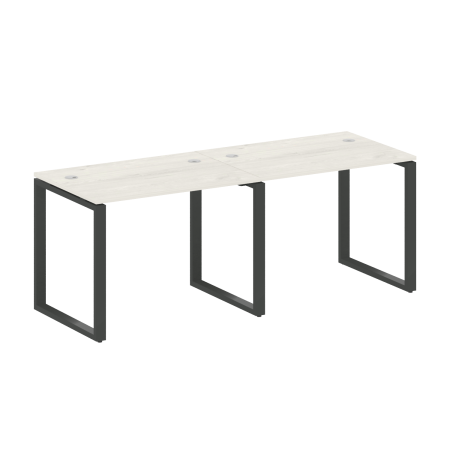 Metal System Рабочая станция на 2 места на О-образном м/к БО.СМ-2.1 Дуб Наварра/Металл Антрацит 2000*720*750 Metal System Рабочая станция на 2 места на О-образном м/к БО.СМ-2.1 Дуб Наварра/Металл Антрацит 2000*720*750