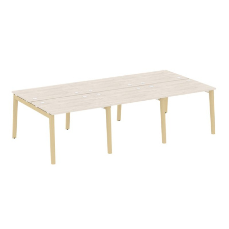 Onix Wood Рабочая станция OW.D.RS-6.1.7 Денвер Светлый/Дуб Светлый/Металл Белый 2940*1475*750 Onix Wood Рабочая станция OW.D.RS-6.1.7 Денвер Светлый/Дуб Светлый/Металл Белый 2940*1475*750