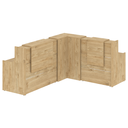 Onix Ресепшн O.R-K-32 Тиквуд Светлый 2600*2200*1187 Onix Ресепшн O.R-K-32 Тиквуд Светлый 2600*2200*1187