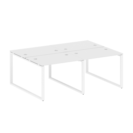 Metal System Рабочая станция на 4 места на О-образном м/к БО.СМ-4.1 Белый/Металл Белый 2000*1475*750 Metal System Рабочая станция на 4 места на О-образном м/к БО.СМ-4.1 Белый/Металл Белый 2000*1475*750