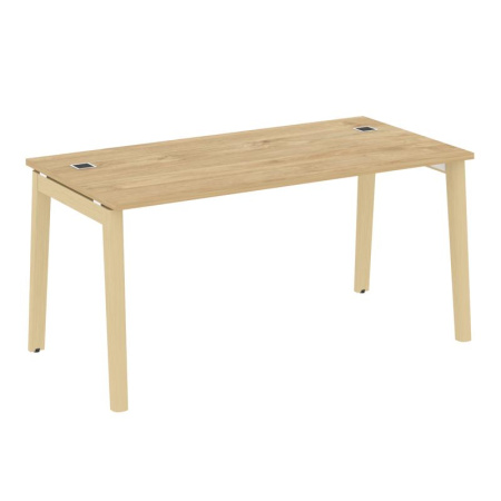 Onix Wood Direct Стол руководителя OW.SRR-4.8 Тиквуд Светлый/Дуб Светлый/Металл Белый 1580*800*750 Onix Wood Direct Стол руководителя OW.SRR-4.8 Тиквуд Светлый/Дуб Светлый/Металл Белый 1580*800*750