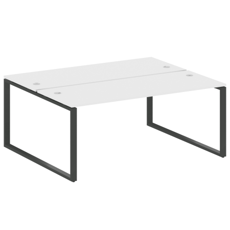 Metal System Рабочая станция на О-образном м/к БО.РАС-СП-2.5 Белый/Металл Антрацит 1800*1475*750 Metal System Рабочая станция на О-образном м/к БО.РАС-СП-2.5 Белый/Металл Антрацит 1800*1475*750
