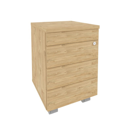 Onix Direct Тумба мобильная (TIP-ON) O.TM-3 TIP Тиквуд Светлый 432*460*633 Onix Direct Тумба мобильная (TIP-ON) O.TM-3 TIP Тиквуд Светлый 432*460*633