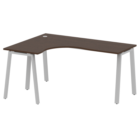 Metal System Стол криволинейный левый на А-образном м/к БА.СА-4 (L) Венге Цаво/Металл Серый 1600*1200*750 Metal System Стол криволинейный левый на А-образном м/к БА.СА-4 (L) Венге Цаво/Металл Серый 1600*1200*750