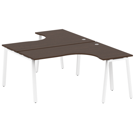 Metal System Рабочая станция криволинейная на А-образном м/к БА.РАС-СА-2.4 Венге Цаво/Металл Белый 1600*2435*750 Metal System Рабочая станция криволинейная на А-образном м/к БА.РАС-СА-2.4 Венге Цаво/Металл Белый 1600*2435*750