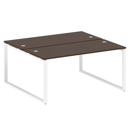 Metal System Рабочая станция на О-образном м/к БО.РАС-СП-2.4 Венге Цаво/Металл Белый 1600*1475*750 Metal System Рабочая станция на О-образном м/к БО.РАС-СП-2.4 Венге Цаво/Металл Белый 1600*1475*750