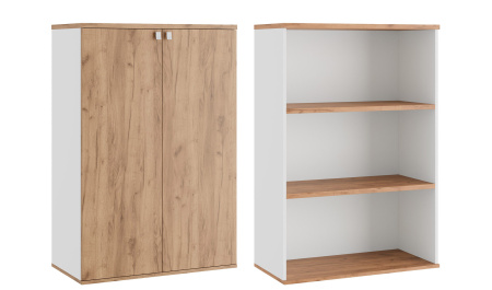 Tess TES38150421 Шкаф средний закрытый 900x450x1350 дуб крафт золотой Tess TES38150421 Шкаф средний закрытый 900x450x1350 дуб крафт золотой