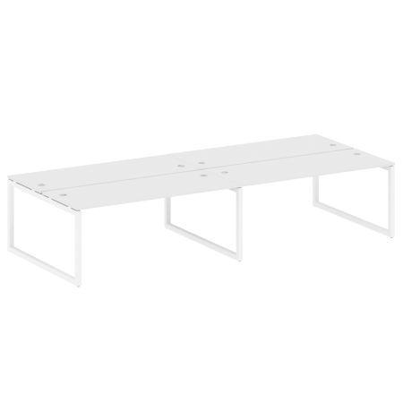 Metal System Quattro Рабочая станция на 4 места на О-образном м/к 50БО.СМ-4.5 Белый/Металл Белый 3600*1475*750 Metal System Quattro Рабочая станция на 4 места на О-образном м/к 50БО.СМ-4.5 Белый/Металл Белый 3600*1475*750