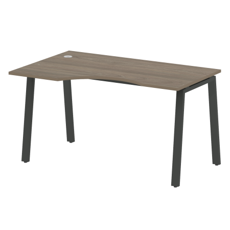 Metal System Стол криволинейный левый на А-образном м/к БА.СА-2 (L) Вяз Благородный/Металл Антрацит 1400*900*750 Metal System Стол криволинейный левый на А-образном м/к БА.СА-2 (L) Вяз Благородный/Металл Антрацит 1400*900*750