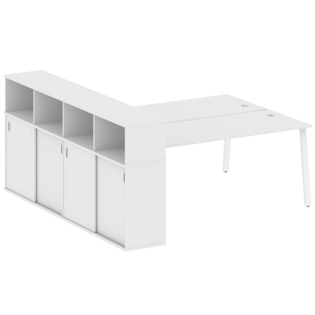 Metal System Рабочая станция с шкафом-купе на А-образном м/к БА.РС-СШК-4.5 Т Белый/Металл Белый 2210*2332*1098 Metal System Рабочая станция с шкафом-купе на А-образном м/к БА.РС-СШК-4.5 Т Белый/Металл Белый 2210*2332*1098