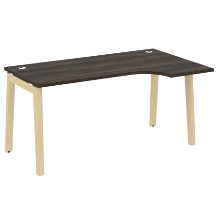 Onix Wood Стол эргономичный правый OW.SA-1 (R) Дуб Мали/Дуб Светлый/Металл Белый 1580*980*750 (720/460)