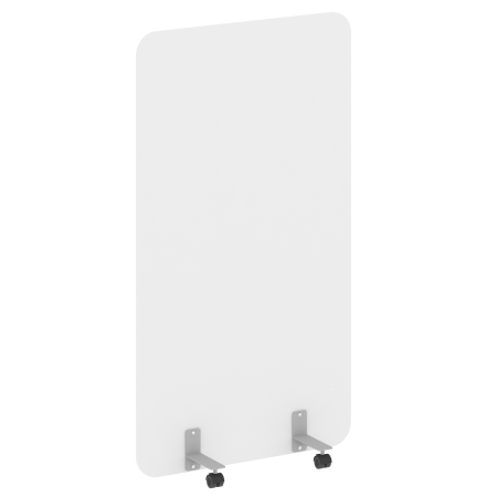 R-line Перегородка на металлических опорах, на роликах DP.R-100-180 Белый Бриллиант/Металл Серый 1000*18*1800 R-line Перегородка на металлических опорах, на роликах DP.R-100-180 Белый Бриллиант/Металл Серый 1000*18*1800