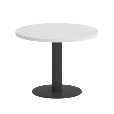 Home Office Стол журнальный круглый VR.SP-5-60.1G Белый Бриллиант/Металл Антрацит 600*600*453 Home Office Стол журнальный круглый VR.SP-5-60.1G Белый Бриллиант/Металл Антрацит 600*600*453