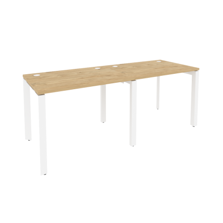 Onix Рабочая станция на П-образном м/к O.MP-RS-2.1.7 Тиквуд Светлый/Металл Белый 1960*720*750 Onix Рабочая станция на П-образном м/к O.MP-RS-2.1.7 Тиквуд Светлый/Металл Белый 1960*720*750