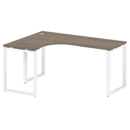 Metal System Стол криволинейный левый на О-образном м/к БО.СА-4 (L) Вяз Благородный/Металл Белый 1600*1200*750 Metal System Стол криволинейный левый на О-образном м/к БО.СА-4 (L) Вяз Благородный/Металл Белый 1600*1200*750