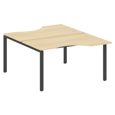 Metal System Рабочая станция криволинейная на П-образном м/к БП.РАС-СА-2.2 Акация Лорка/Металл Антрацит 1400*1835*750 Metal System Рабочая станция криволинейная на П-образном м/к БП.РАС-СА-2.2 Акация Лорка/Металл Антрацит 1400*1835*750