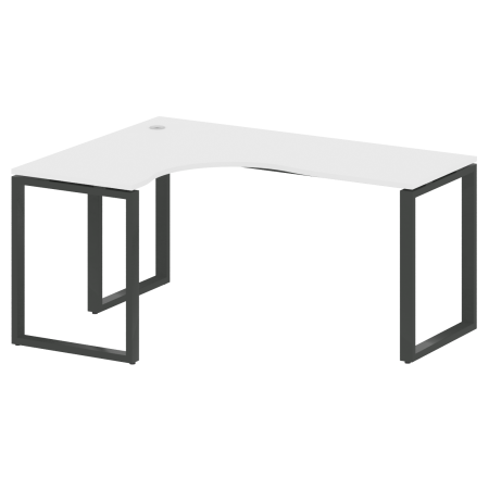Metal System Стол криволинейный левый на О-образном м/к БО.СА-4 (L) Белый/Металл Антрацит 1600*1200*750 Metal System Стол криволинейный левый на О-образном м/к БО.СА-4 (L) Белый/Металл Антрацит 1600*1200*750