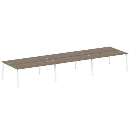 Metal System Рабочая станция на 6 мест на А-образном м/к БА.СМ-6.5 Вяз Благородный/Металл Белый 5400*1475*750 Metal System Рабочая станция на 6 мест на А-образном м/к БА.СМ-6.5 Вяз Благородный/Металл Белый 5400*1475*750