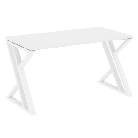 Loft Стол рабочий VR.L-SRZ-3.7 Белый Бриллиант/Металл Белый 1380*720*750