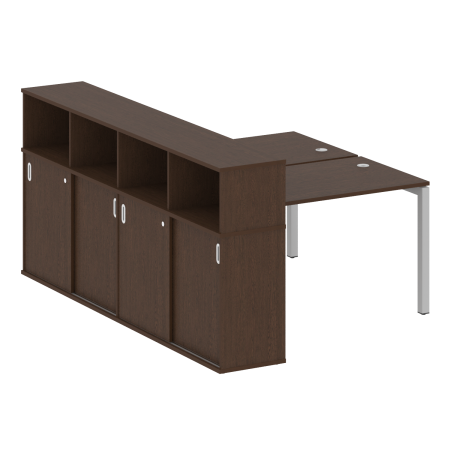 Metal System Quattro Рабочая станция с шкафом-купе на П-образном м/к 50БП.РС-СШК-4.2 Т Венге Цаво/Металл Серый 1610*2332*1098 Metal System Quattro Рабочая станция с шкафом-купе на П-образном м/к 50БП.РС-СШК-4.2 Т Венге Цаво/Металл Серый 1610*2332*1098