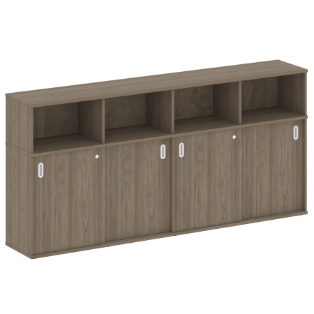 Metal System Шкаф-купе приставной Б.ШК-4 Т Вяз Благородный 2332*410*1098 Metal System Шкаф-купе приставной Б.ШК-4 Т Вяз Благородный 2332*410*1098