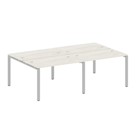 Metal System Рабочая станция на 4 места на П-образном м/к БП.СМ-4.2 Дуб Наварра/Металл Серый 2400*1475*750 Metal System Рабочая станция на 4 места на П-образном м/к БП.СМ-4.2 Дуб Наварра/Металл Серый 2400*1475*750