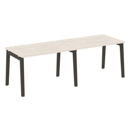 Onix Wood Рабочая станция OW.RS-2.2.8 Денвер Светлый/Дуб Темный/Металл Антрацит 2360*800*750 Onix Wood Рабочая станция OW.RS-2.2.8 Денвер Светлый/Дуб Темный/Металл Антрацит 2360*800*750