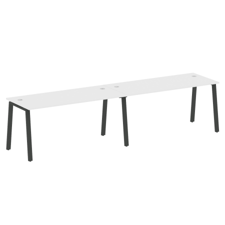 Metal System Рабочая станция на 2 места на А-образном м/к БА.СМ-2.4 Белый/Металл Антрацит 3200*720*750 Metal System Рабочая станция на 2 места на А-образном м/к БА.СМ-2.4 Белый/Металл Антрацит 3200*720*750