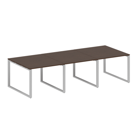 Metal System Переговорный стол (3 столешницы) на О-оразном м/к БО.ПРГ-3.1 Венге Цаво/Металл Серый 3000*1235*750 Metal System Переговорный стол (3 столешницы) на О-оразном м/к БО.ПРГ-3.1 Венге Цаво/Металл Серый 3000*1235*750