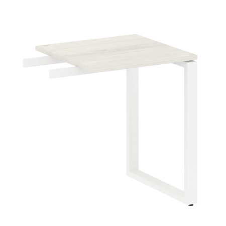 Metal System Приставной элемент на О-образном м/к БО.ПР-1 Дуб Наварра/Металл Белый 600*600*750 Metal System Приставной элемент на О-образном м/к БО.ПР-1 Дуб Наварра/Металл Белый 600*600*750