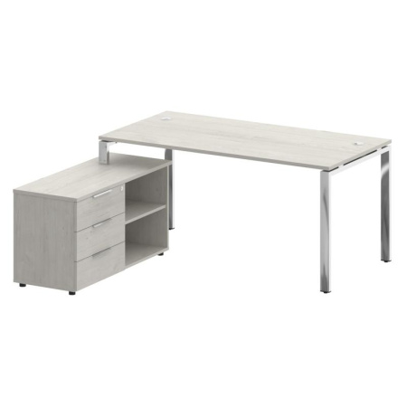 Metal System Direct Стол руковод. с тумбой БГ.СРТ-4.8 (L) Дуб Наварра/Нержавеющая Сталь 1700*1620*750 Metal System Direct Стол руковод. с тумбой БГ.СРТ-4.8 (L) Дуб Наварра/Нержавеющая Сталь 1700*1620*750