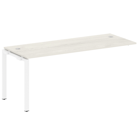 Metal System Проходной элемент рабочей станции на П-образном м/к БП.ПРС-СП-1.5 Дуб Наварра/Металл Белый 1800*720*750 Metal System Проходной элемент рабочей станции на П-образном м/к БП.ПРС-СП-1.5 Дуб Наварра/Металл Белый 1800*720*750