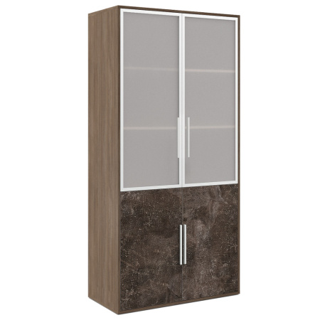 B-tone BTN36150142 Шкаф для бумаг 935x450x1917 Дуб Урбан бетон темный