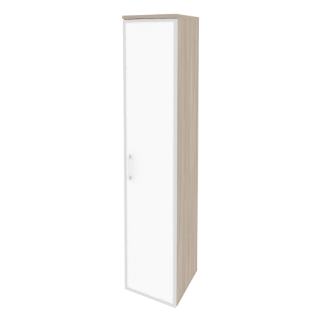 Onix Шкаф высокий узкий правый O.SU-1.10 R (R) white Дуб Аттик/Стекло White 400*420*1977 Onix Шкаф высокий узкий правый O.SU-1.10 R (R) white Дуб Аттик/Стекло White 400*420*1977