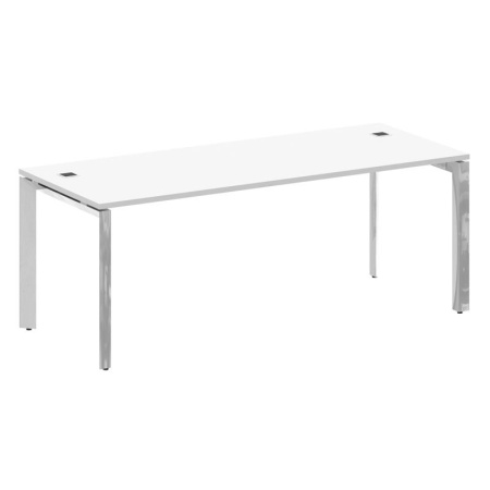 Onix Direct Lux Стол руководителя П-обр. м/к M-O.MP-SRR-6.8 Белый Бриллиант/Нержавеющая Сталь/Хром 1980*800*750 Onix Direct Lux Стол руководителя П-обр. м/к M-O.MP-SRR-6.8 Белый Бриллиант/Нержавеющая Сталь/Хром 1980*800*750