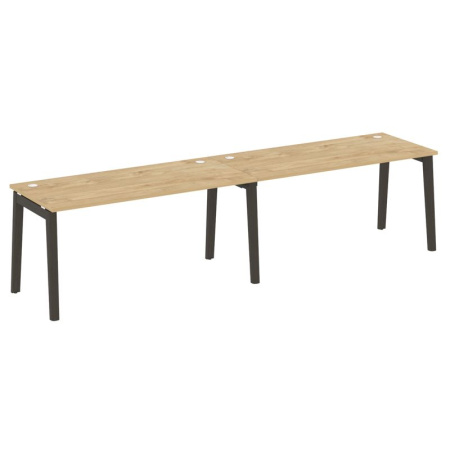 Onix Wood Рабочая станция OW.RS-2.4.7 Тиквуд Светлый/Дуб Темный/Металл Антрацит 3160*720*750 Onix Wood Рабочая станция OW.RS-2.4.7 Тиквуд Светлый/Дуб Темный/Металл Антрацит 3160*720*750