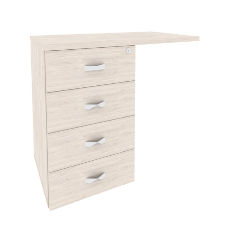 Onix Direct Тумба приставная (универсальная л/пр) O.TPU-4 Денвер Светлый 842*460*750 Onix Direct Тумба приставная (универсальная л/пр) O.TPU-4 Денвер Светлый 842*460*750