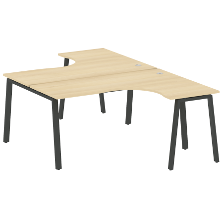 Metal System Рабочая станция криволинейная на А-образном м/к БА.РАС-СА-2.4 Акация Лорка/Металл Антрацит 1600*2435*750 Metal System Рабочая станция криволинейная на А-образном м/к БА.РАС-СА-2.4 Акация Лорка/Металл Антрацит 1600*2435*750